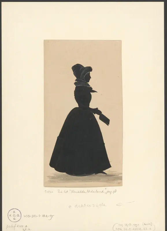 Silhouetportret van een Margaretha Johanna Deutz van Assendelft Wall Art by Unknown - High-Resolution Digital Print