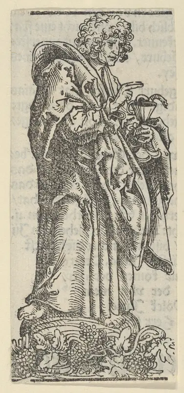 Silver Statuette of St. John the Baptist from the Wittenberg Reliquaries Wall Art by Lucas Cranach the Elder - High-Resolution Digital Print