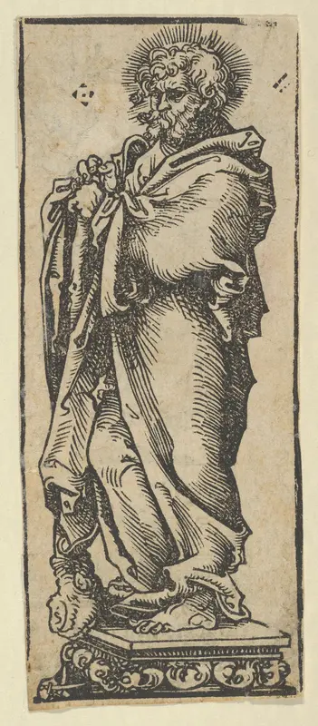 Silver Statuette of St. Jude, from the "Wittenberg Reliquaries" Wall Art by Lucas Cranach the Elder - High-Resolution Digital Print