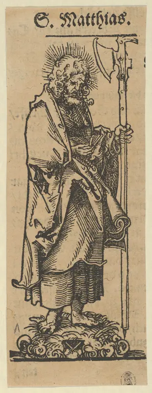 Silver Statuette of St. Matthew, from the "Wittenberg Reliquaries" Wall Art by Lucas Cranach the Elder - High-Resolution Digital Print