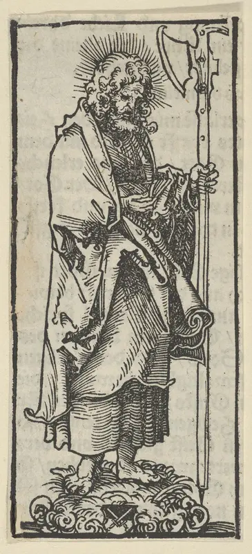 Silver Statuette of St. Matthew from the Wittenberg Reliquaries Wall Art by Lucas Cranach the Elder - High-Resolution Digital Print