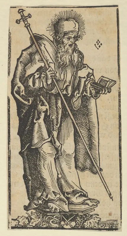 Silver Statuette of St. Philip, from the "Wittenberg Reliquaries" Wall Art by Lucas Cranach the Elder - High-Resolution Digital Print