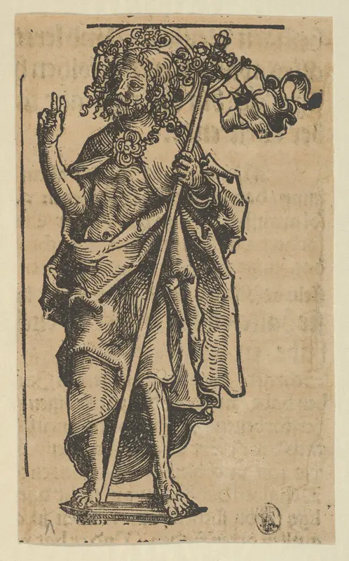 Silver Statuette of the Risen Christ, from the "Wittenberg Reliquaries" Wall Art by Lucas Cranach the Elder - High-Resolution Digital Print