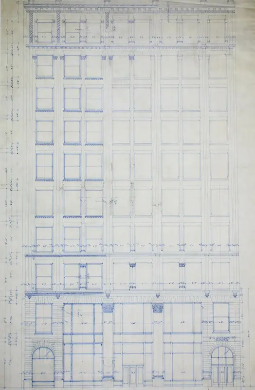 Silversmith Building, Chicago, Illinois, Elevation