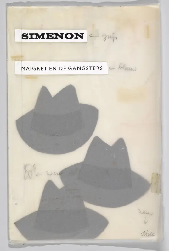 Simenon [Maigret en de gangsters] Wall Art by Dick Bruna - High-Resolution Digital Print