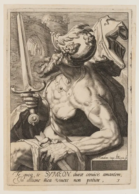 Simeon, from The Twelve Sons of Jacob Wall Art by Jacob de Gheyn, II - High-Resolution Digital Print