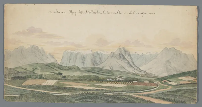 Simonsberg bij Stellenbosch Wall Art by Johannes Schumacher - High-Resolution Digital Print