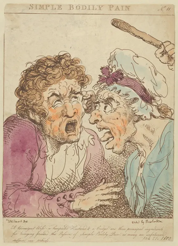 Simple Bodily Pain Wall Art by Thomas Rowlandson - High-Resolution Digital Print