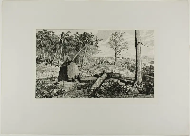 Simplicius in the Solitude of the Forest, plate ten from Intermezzos Wall Art by Max Klinger - High-Resolution Digital Print