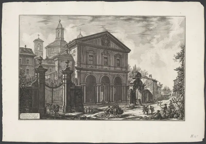 Sint-Sebastiaan buiten de Muren te Rome Wall Art by Unknown - High-Resolution Digital Print