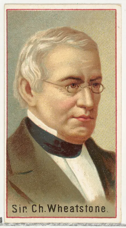Sir Charles Wheatstone, printer's sample for the World's Inventors souvenir album (A25) for Allen & Ginter Cigarettes by Allen & Ginter - High-Resolution Digital Print