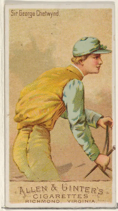 Sir George Chetwynd, from the Racing Colors of the World series (N22a) for Allen & Ginter Cigarettes Wall Art by Allen & Ginter - High-Resolution Digital Print