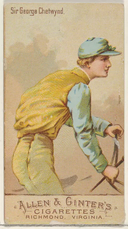Sir George Chetwynd, from the Racing Colors of the World series (N22b) for Allen & Ginter Cigarettes Wall Art by Allen & Ginter - High-Resolution Digital Print