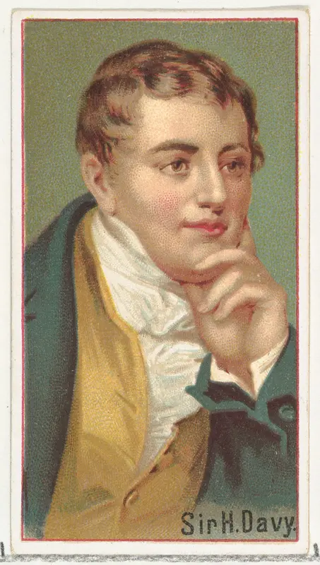 Sir H. Davy, printer's sample for the World's Inventors souvenir album (A25) for Allen & Ginter Cigarettes by Allen & Ginter - High-Resolution Digital Print