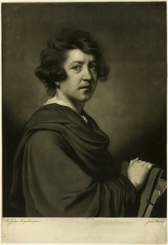 Sir Joshua Reynolds Wall Art by James Watson - High-Resolution Digital Print
