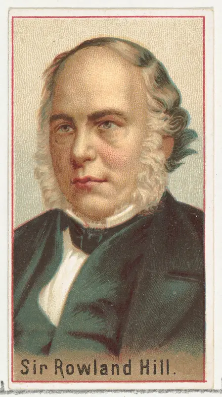 Sir Rowland Hill, printer's sample for the World's Inventors souvenir album (A25) for Allen & Ginter Cigarettes by Allen & Ginter - High-Resolution Digital Print