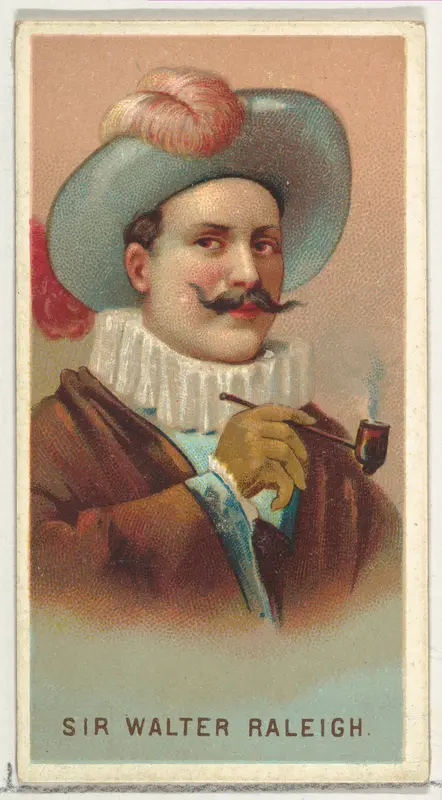 Sir Walter Raleigh, from World's Smokers series (N33) for Allen & Ginter Cigarettes Wall Art by Allen & Ginter - High-Resolution Digital Print