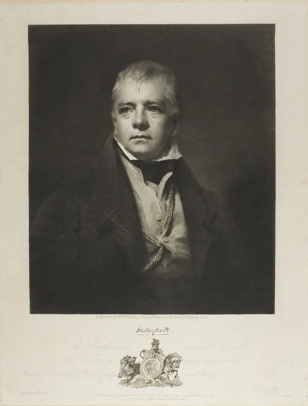 Sir Walter Scott Bart Wall Art by William Walker - High-Resolution Digital Print