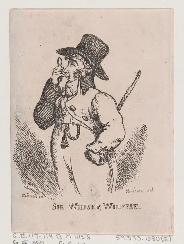 Sir Whisky Whiffle Wall Art by Thomas Rowlandson - High-Resolution Digital Print