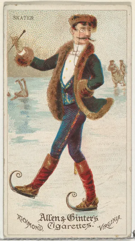 Skater, from World's Dudes series (N31) for Allen & Ginter Cigarettes Wall Art by Allen & Ginter - High-Resolution Digital Print