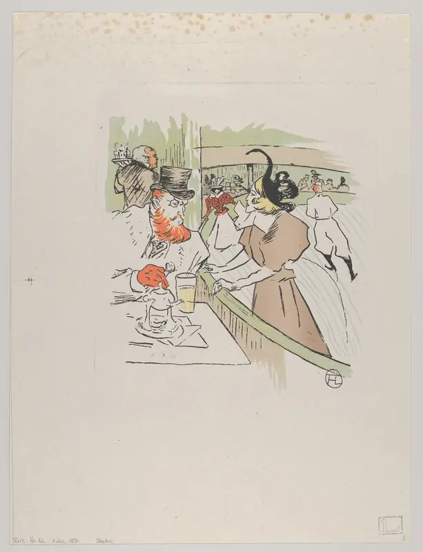 Skating, from Le Rire, No. 62, 11 January 1896