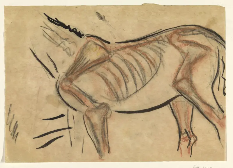 Skelet van een paard Wall Art by Leo Gestel - High-Resolution Digital Print