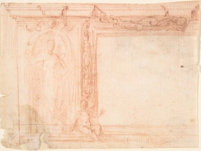 Sketch for a Wall Decoration Wall Art by Anonymous, Italian, 17th century - High-Resolution Digital Print