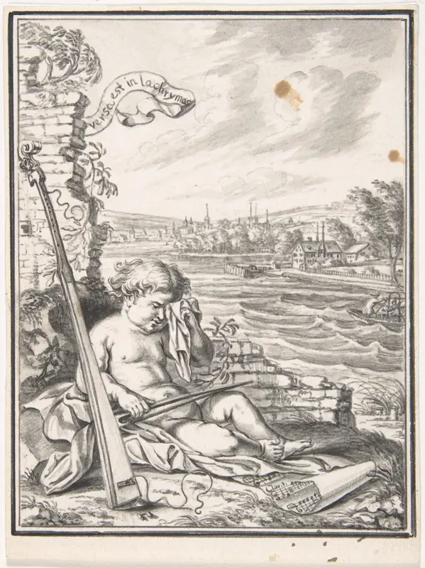Sketch for Title Page of the Neujahrsblatt vom Musiksaal, Zurich Wall Art by Johannes Meyer the Younger - High-Resolution Digital Print