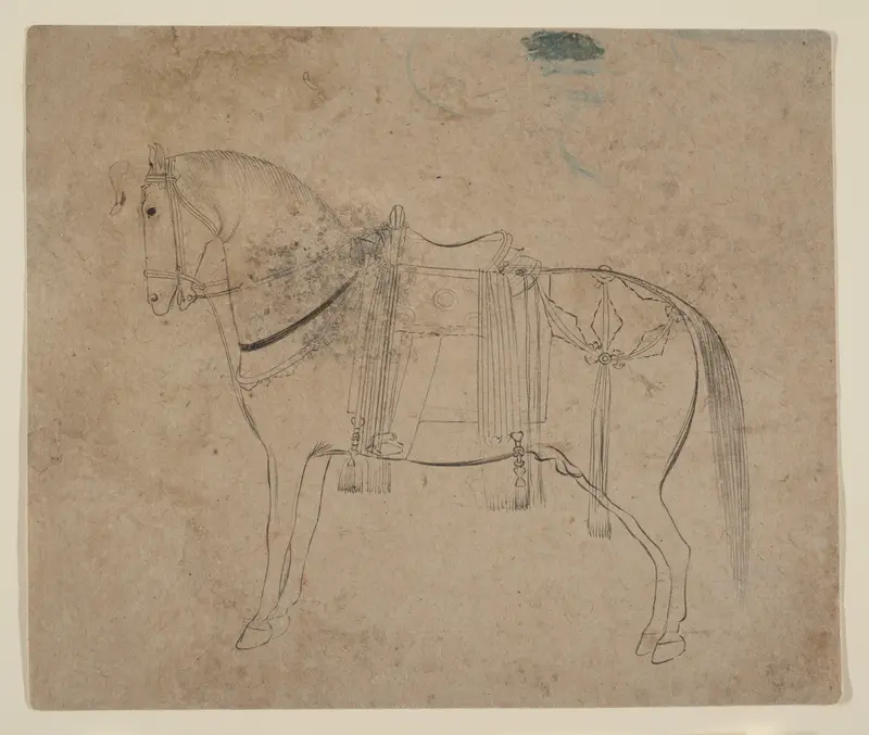 Sketch of a Horse Wall Art by Unknown - High-Resolution Digital Print