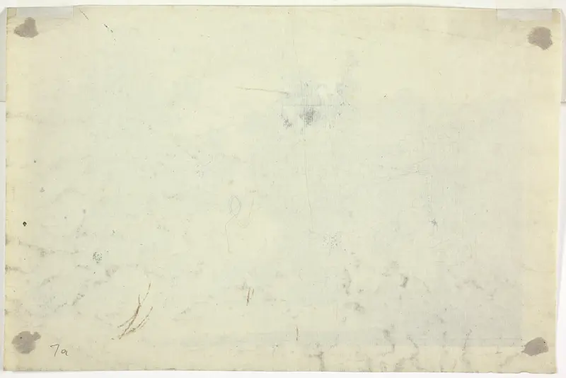 Sketch of Garden with a Ladder Wall Art by Pierre Antoine Mongin - High-Resolution Digital Print