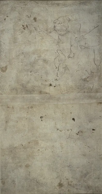 Sketch of Joseph Holding the Christ Child Wall Art by Giovanni Antonio Guardi - High-Resolution Digital Print