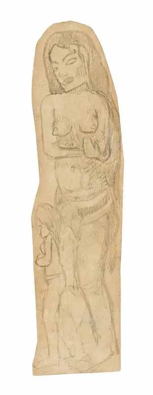Sketch of Maori Woman and Child