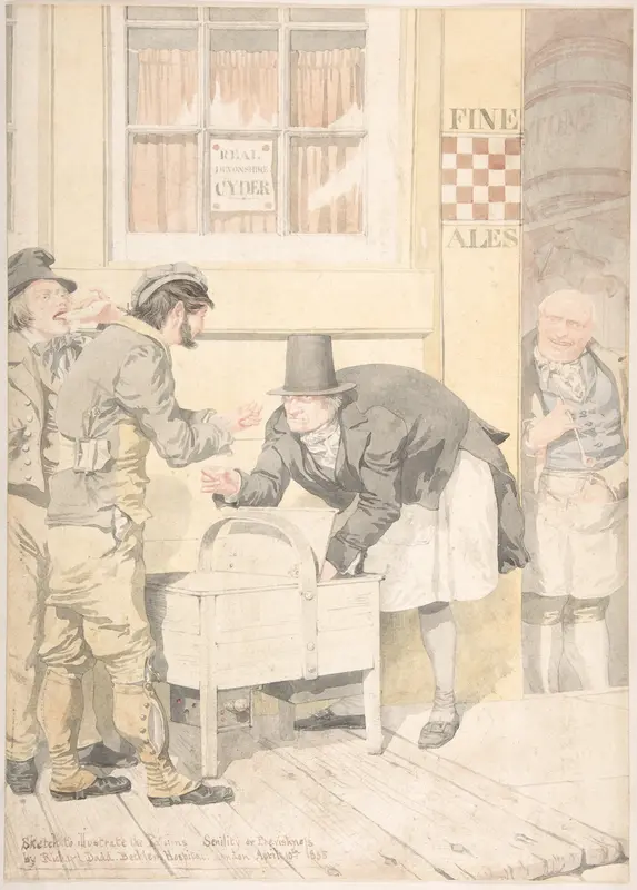 Sketch to Illustrate the Passions—Senility or Peevishness Wall Art by Richard Dadd - High-Resolution Digital Print