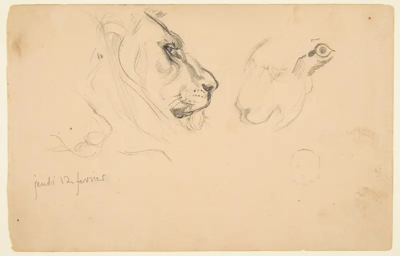 Sketchbook with views of Tours, France and its environs Wall Art by Eugène Delacroix - High-Resolution Digital Print