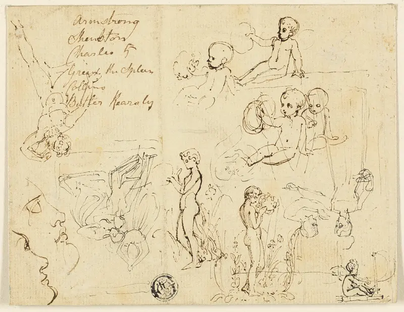 Sketches for Samuel Rogers' Poetry Wall Art by Thomas Stothard - High-Resolution Digital Print