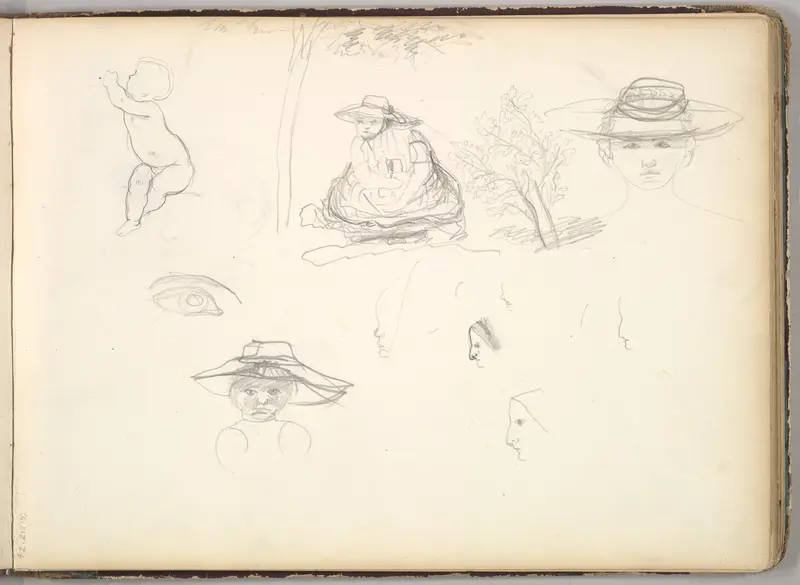 Sketches of Figures Wall Art by Frederic, Lord Leighton - High-Resolution Digital Print