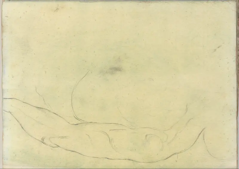 Sketches of male bodies, after Michelangeolo (?) (Smaller Italian sketchbook, leaf 18 recto) Wall Art by Joseph Wright (Wright of Derby) - High-Resolution Digital Print