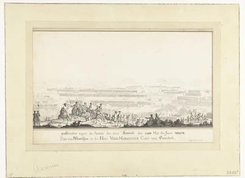 Slag bij Ramillies (rechterhelft), 1706 Wall Art by Unknown - High-Resolution Digital Print