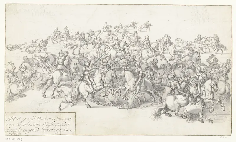 Slag van Lekkerbeetje, 1600 Wall Art by anonymous - High-Resolution Digital Print