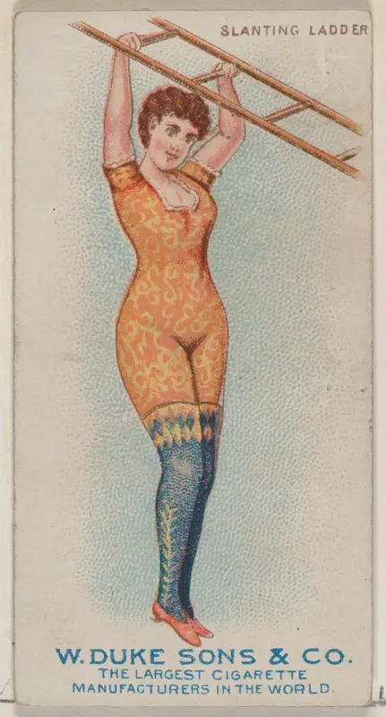 Slanting Ladder, from the Gymnastic Exercises series (N77) for Duke brand cigarettes Wall Art by W. Duke, Sons & Co. - High-Resolution Digital Print
