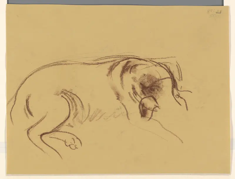 Slapende hond Wall Art by Jeanne Bieruma Oosting - High-Resolution Digital Print