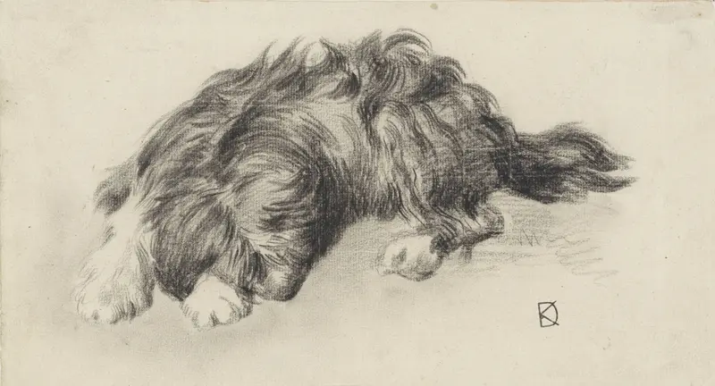 Slapende hond Wall Art by Johan Daniël Koelman - High-Resolution Digital Print