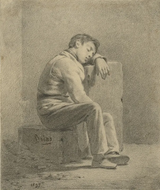 Slapende jongen Wall Art by Charles Brias - High-Resolution Digital Print