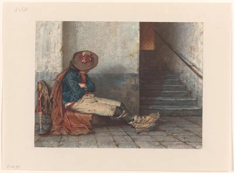 Slapende Pifferaro Wall Art by Taco Jan Scheltema - High-Resolution Digital Print