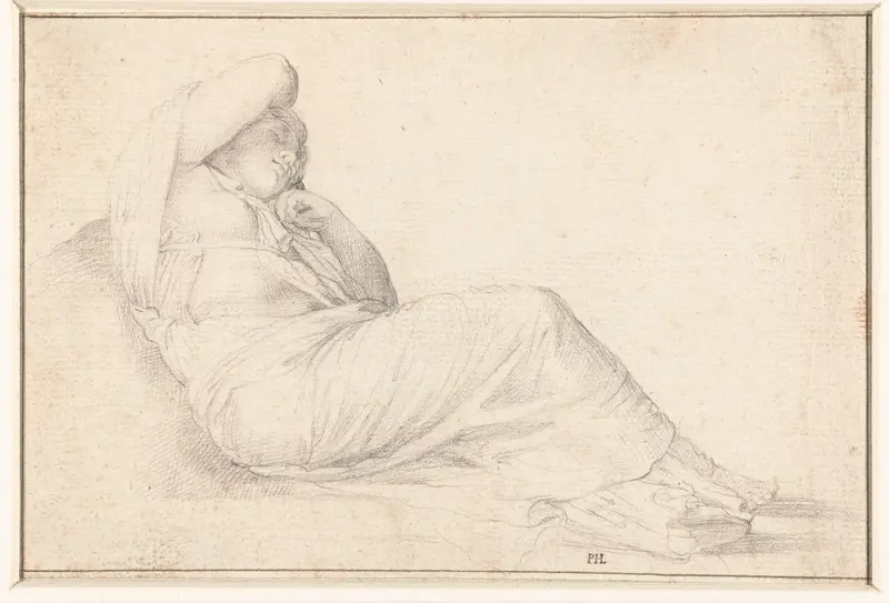 Slapende vrouw Wall Art by Francesco Salviati - High-Resolution Digital Print