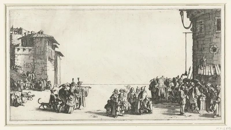 Slavenmarkt Wall Art by Jacques Callot - High-Resolution Digital Print