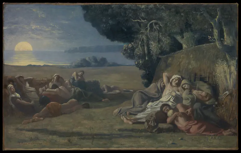 Sleep Wall Art by Pierre Puvis de Chavannes - High-Resolution Digital Print