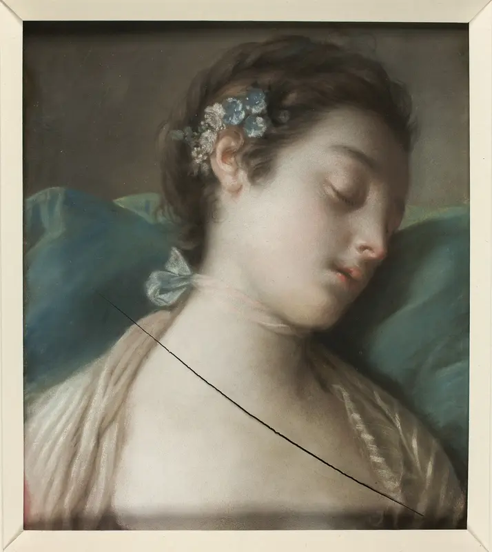 Sleeping Girl Wall Art by Conte Pietro Antonio Rotari - High-Resolution Digital Print