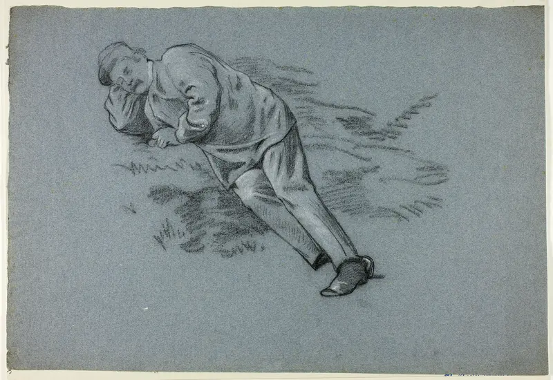 Sleeping Man Wall Art by Henry Stacy Marks - High-Resolution Digital Print