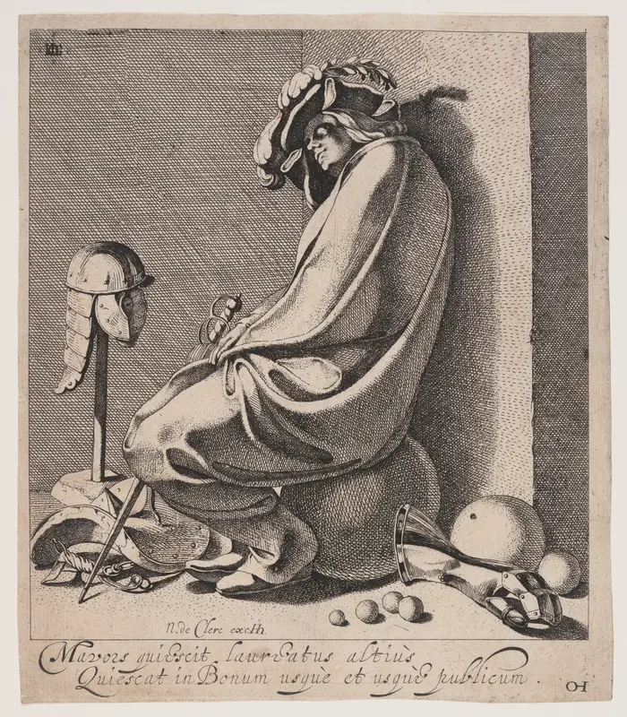 Sleeping Mars Wall Art by Jacques de Gheyn, III - High-Resolution Digital Print